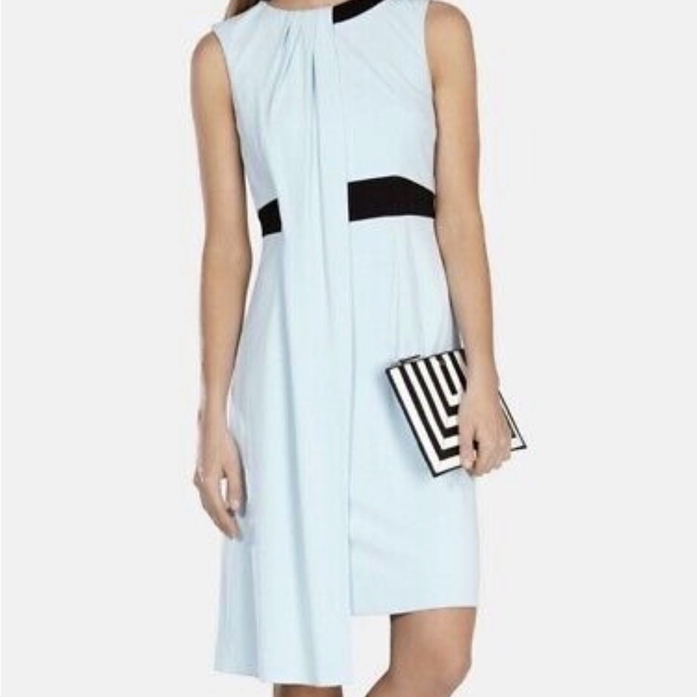 Gorgeous Karen Millen Asymmetrical Light Blue Dress Size 2
